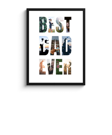 Poster met lijst - Best dad ever