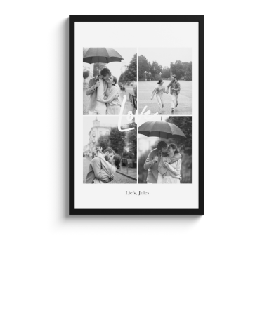 Poster met lijst - Collage 4 foto’s