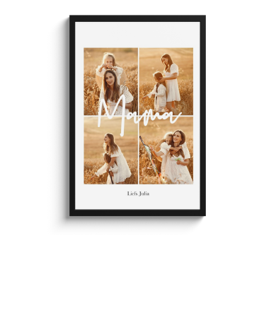 Poster met lijst - Mama collage