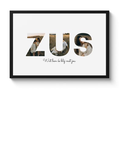 Poster met lijst - Betekenis papa