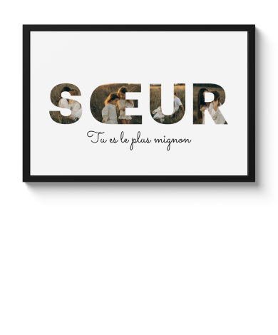 Poster met lijst - Dierenpootje