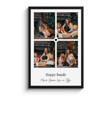 Poster met lijst - Hartje
