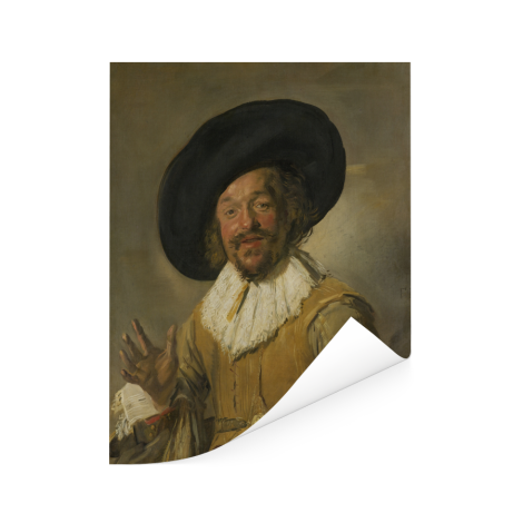 De vrolijke drinker - Schilderij van Frans Hals Poster