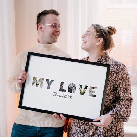 Poster met lijst - My Love