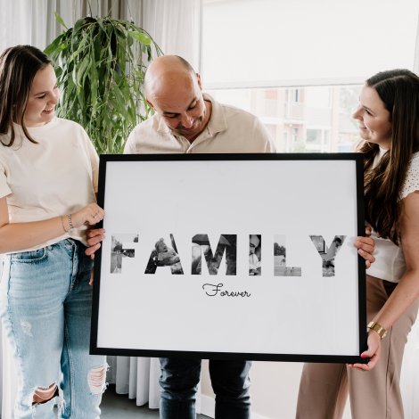 Poster met lijst - Family