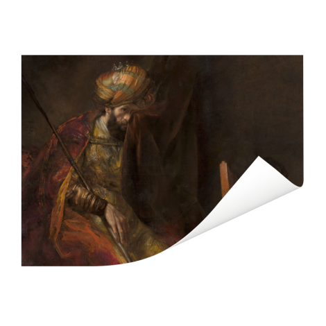 Saul en David - Schilderij van Rembrandt van Rijn Poster