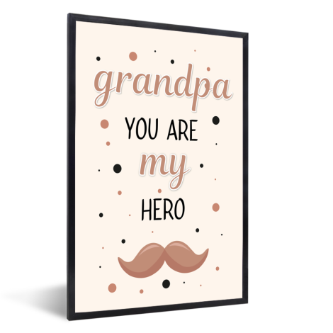 Vaderdag - Grandpa you are my hero - vaderdaggeschenk Fotolijst