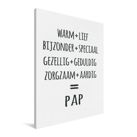 Vaderdag - Pap Canvas