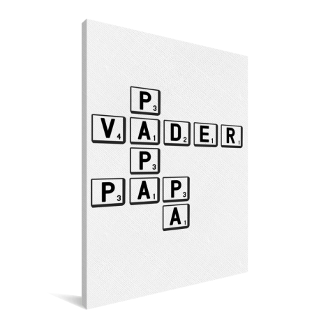 Vaderdag - Papa vader pap pa Canvas