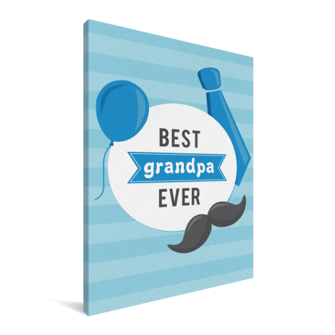 Vaderdag - Best grandpa ever Canvas