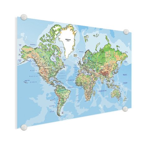 Geografisch plexiglas