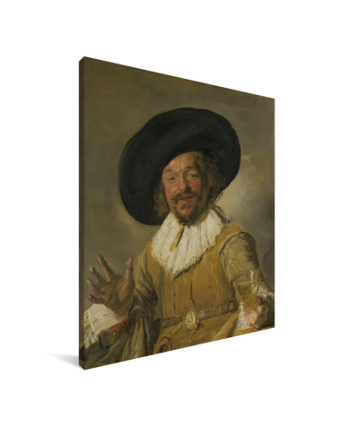 De vrolijke drinker - Schilderij van Frans Hals Canvas