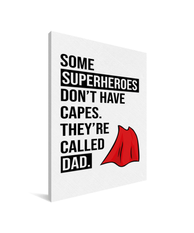 Vaderdag - Superheroes Canvas