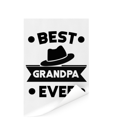 Vaderdag - Best grandpa ever Poster