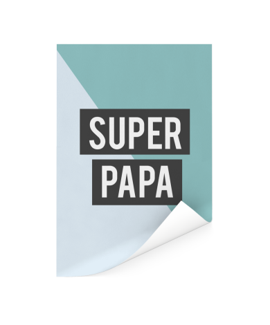 Vaderdag - Super papa - voor de liefste vader Poster