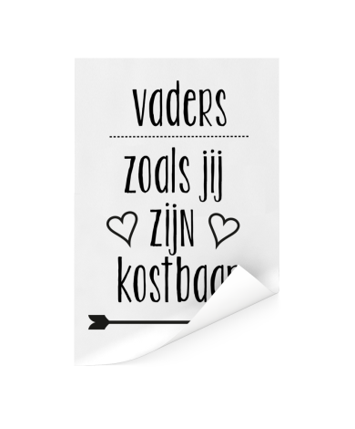 Vaderdag - Vaders zoals jij zijn kostbaar Poster