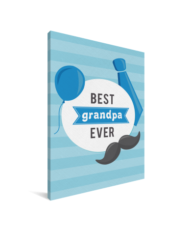 Vaderdag - Best grandpa ever Canvas