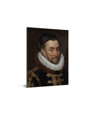 Willem van Oranje - Schilderij van Adriaen Thomasz Aluminium