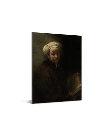 Zelfportret als de apostel Paulus - Schilderij van Rembrandt van Rijn Aluminium