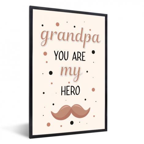 Vaderdag - Grandpa you are my hero - vaderdaggeschenk Fotolijst