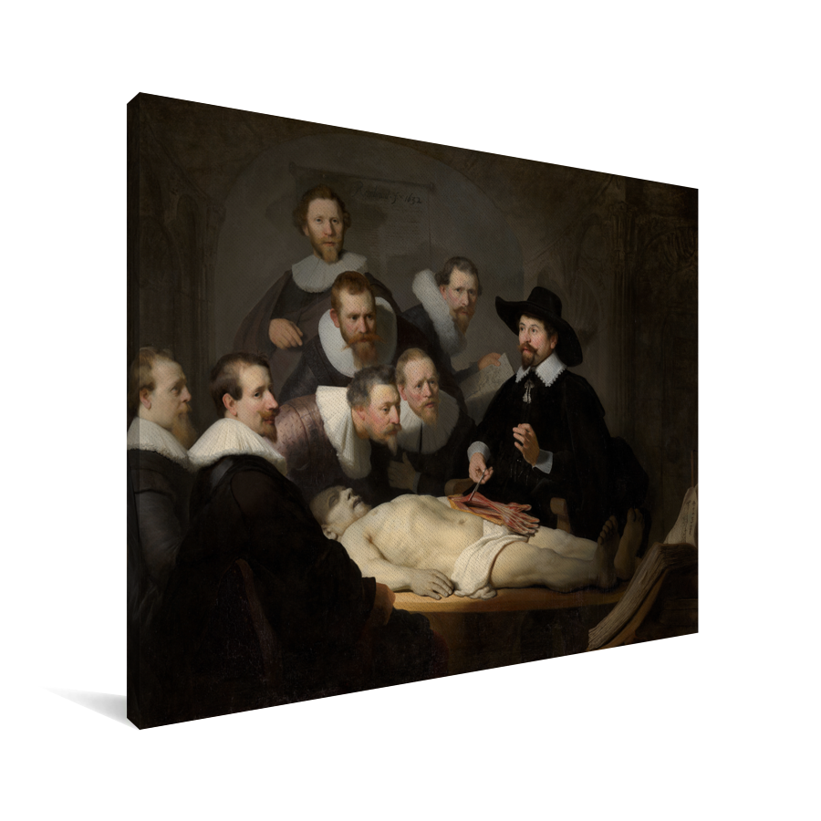 De anatomische les van Dr Nicolaes Tulp Schilderij van Rembrandt van Rijn Canvas Oude meesters