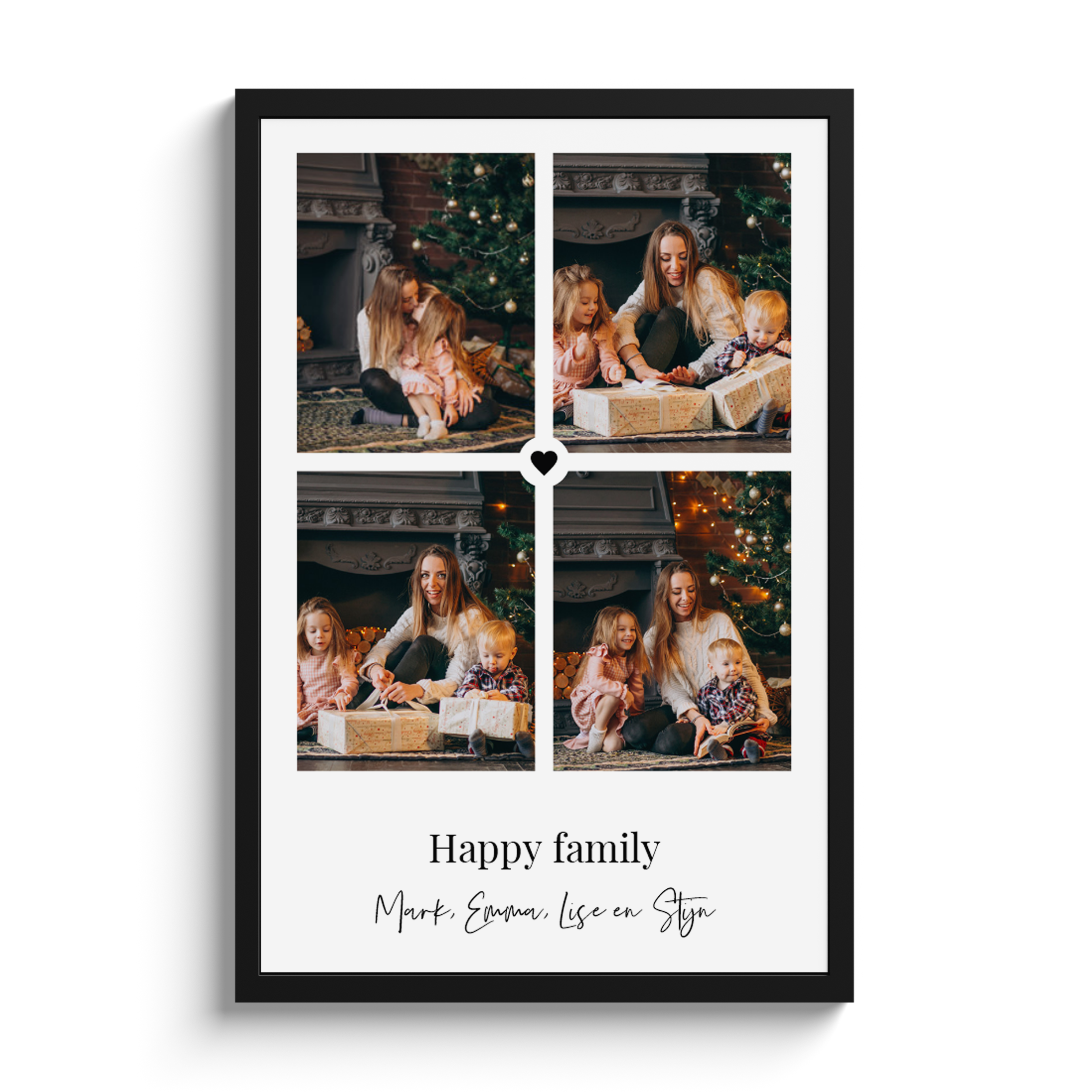 Foto in lijst - Collage met hartje