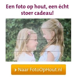 Foto op hout geprint