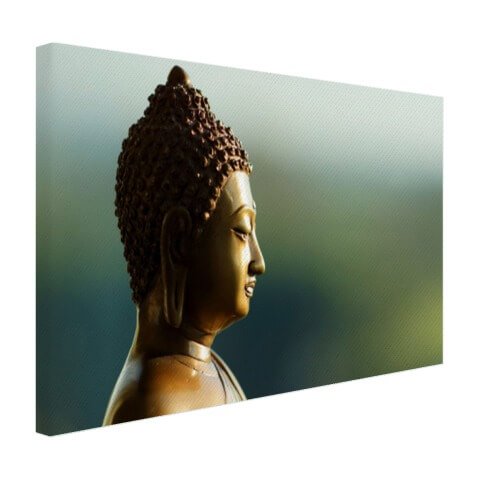 Boeddha beeld fotoprint Canvas