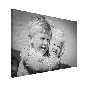 Zwart-wit foto op canvas