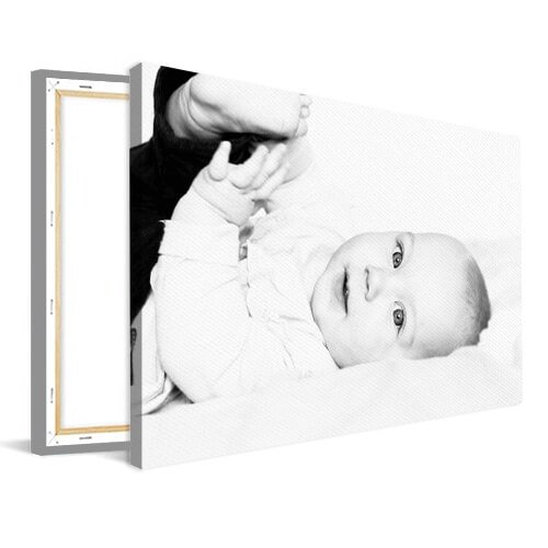 Babyfoto op canvas