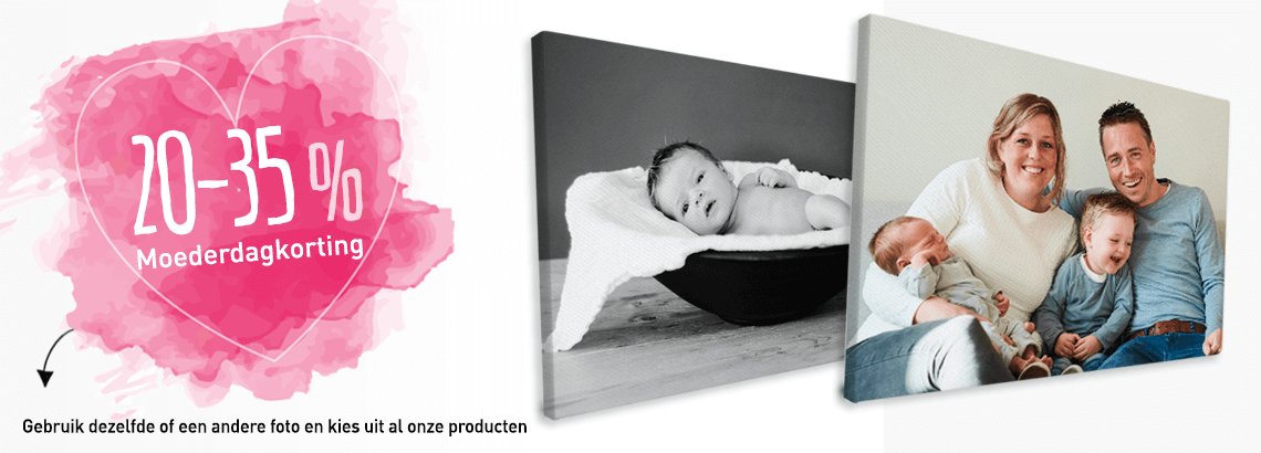 Foto op canvas moederdagaanbieding