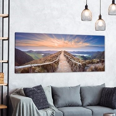 Panoramafoto op canvas