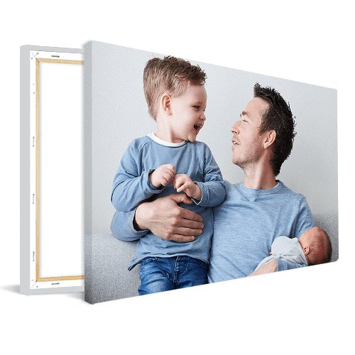 Foto op canvas vader met kinderen