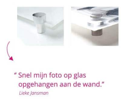 Foto op glas met ophangsysteem review