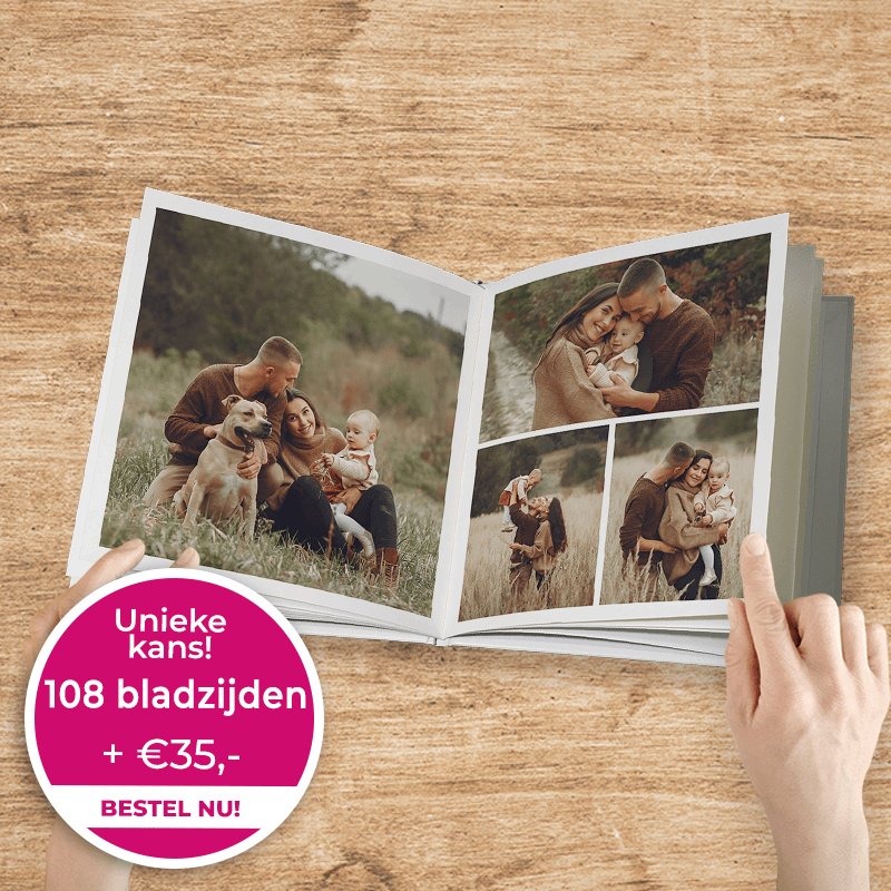 Fotoboek 30x30cm 108bladzijden