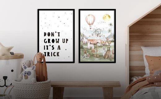 Poster met lijst kinderkamer