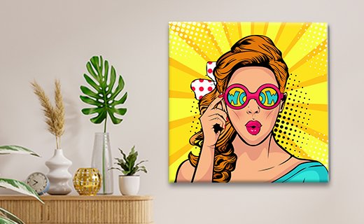 Pop-art canvas