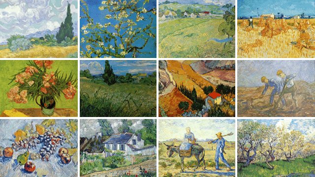 Placemats met Vincent van Gogh