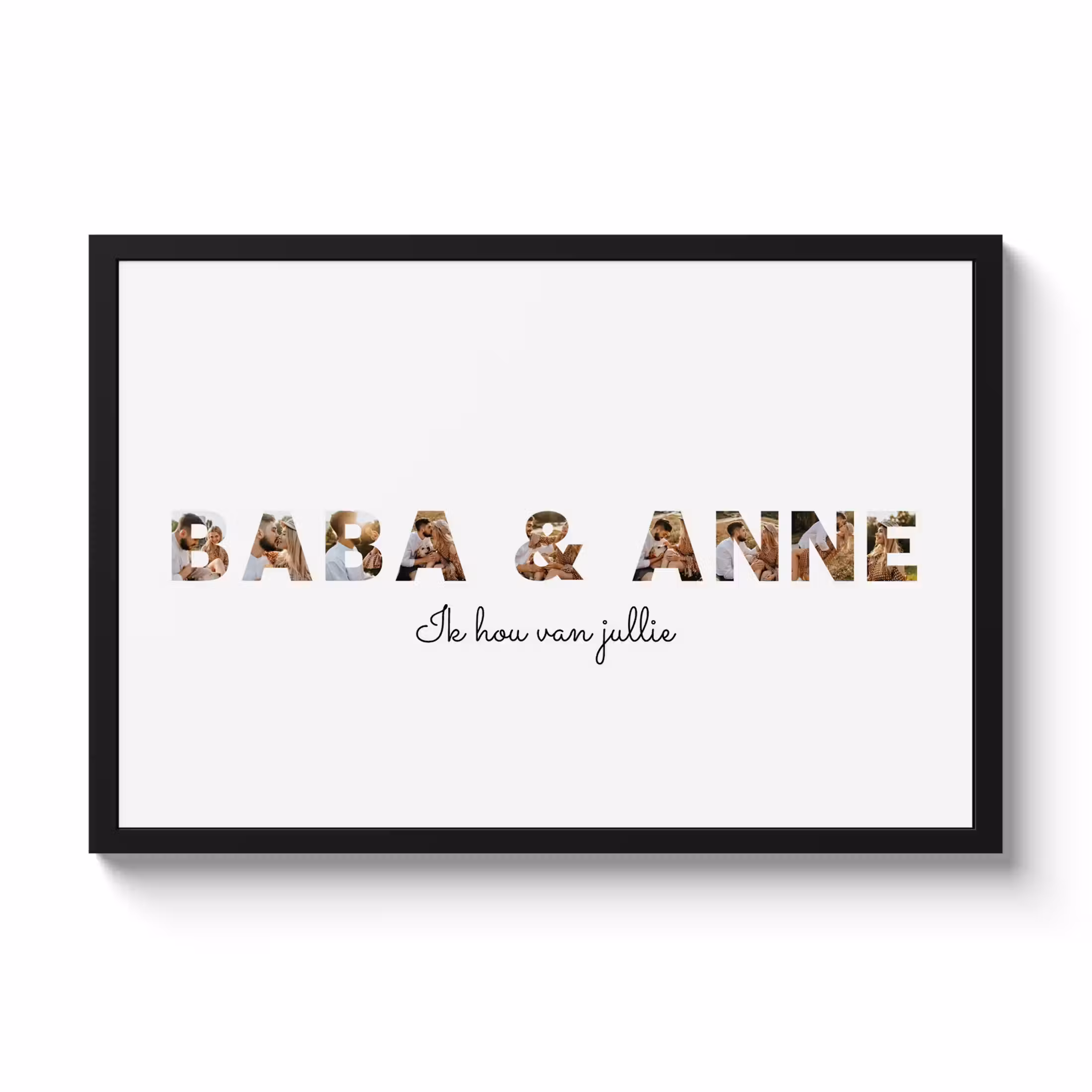 Poster met lijst - Baba & Anne