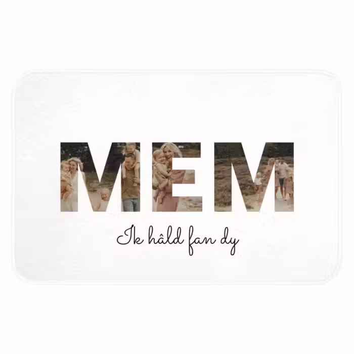 Badmat - Mem - Lettercollage