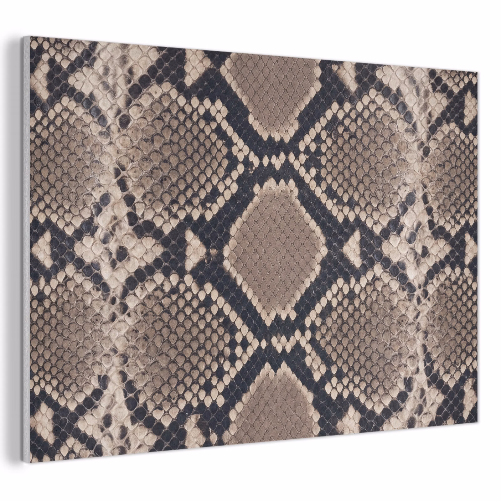 Akoestisch schilderij - Slangenprint - Python - Bruin — 1