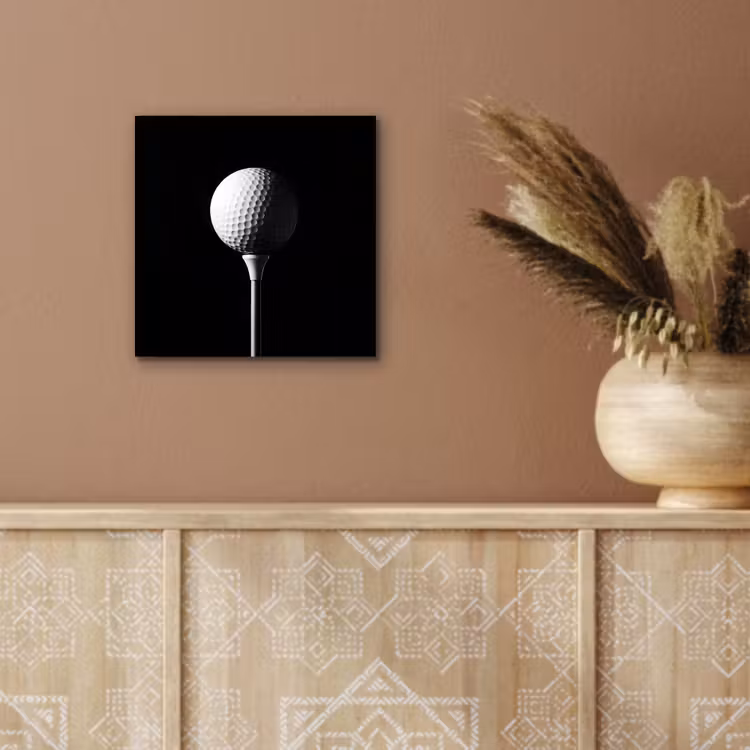 Aluminium schilderij - Golfbal - Minimalistisch - Wit — 5