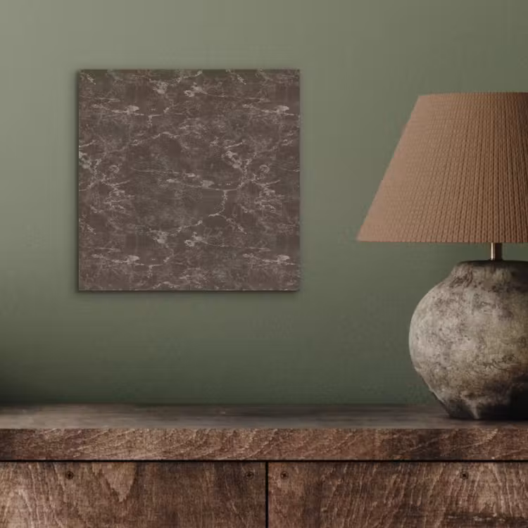 Aluminium schilderij - Marmer - Aders - Bruin — 3