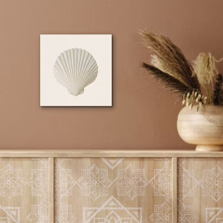Aluminium schilderij - Schelp - Minimalistisch - Wit — 5