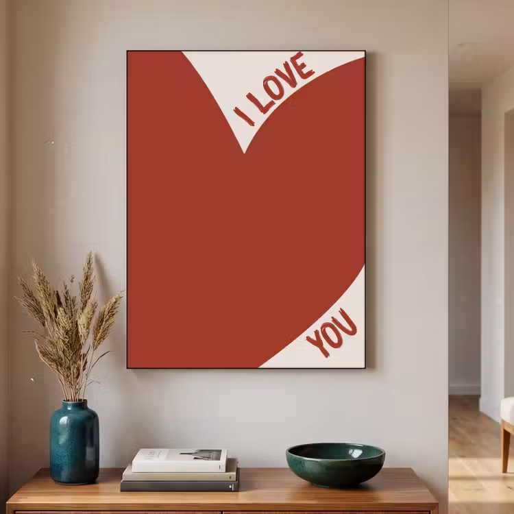 Art Frame - Loveyou - Rood - Hart — 2