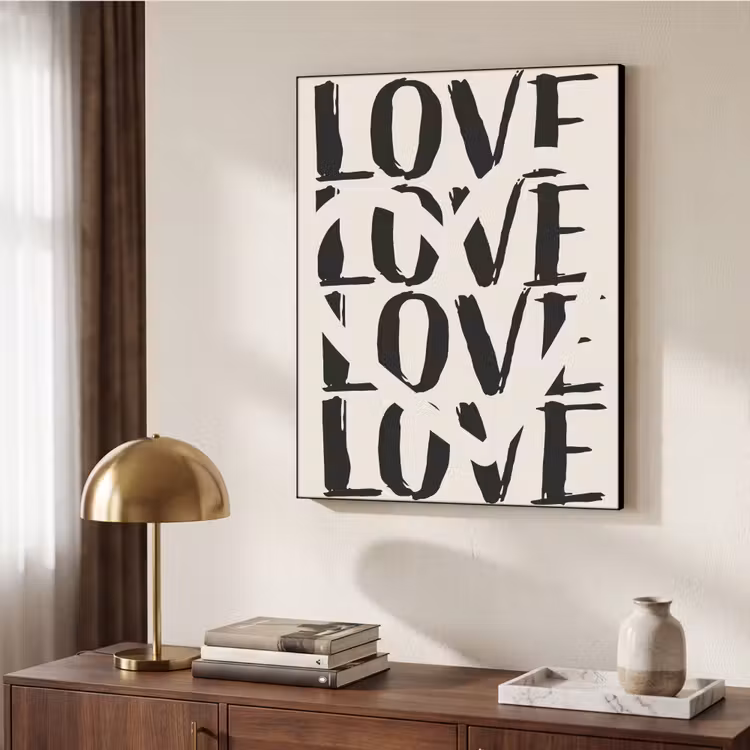 Art Frame - Love - Hart - Beige — 7