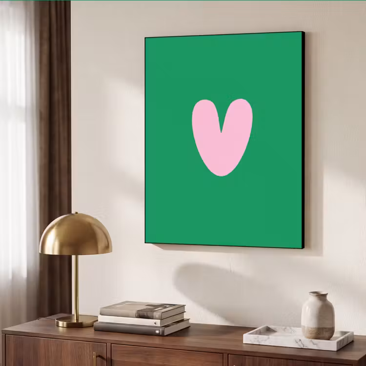 Art Frame - Groen - Hart - Minimalistisch - Valentijn — 7