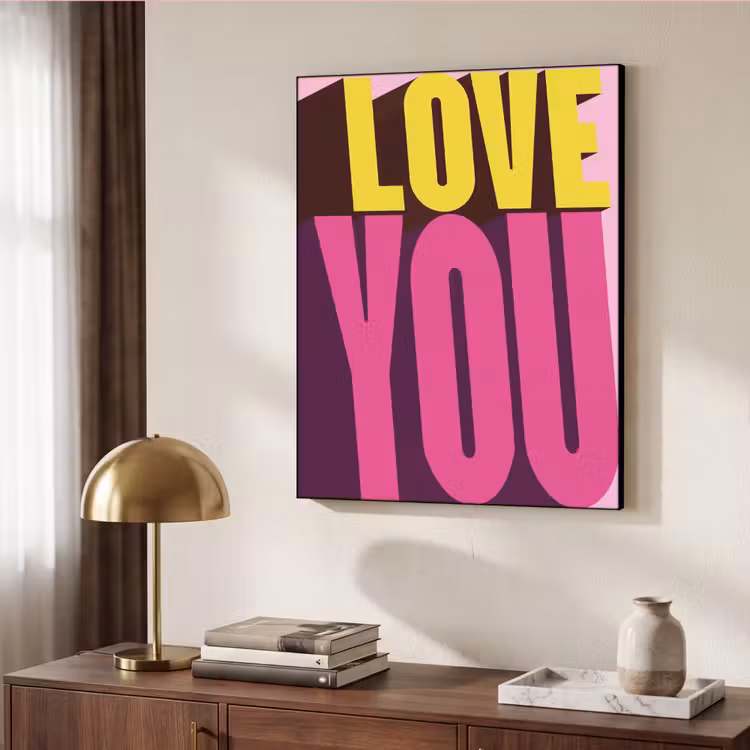 Art Frame - Love - Tekst - Roze - Valentijn — 6