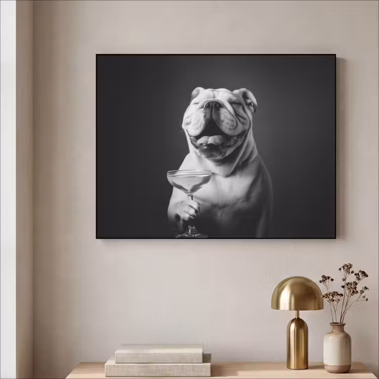 Art Frame - Buldog - Hond - Glas — 3