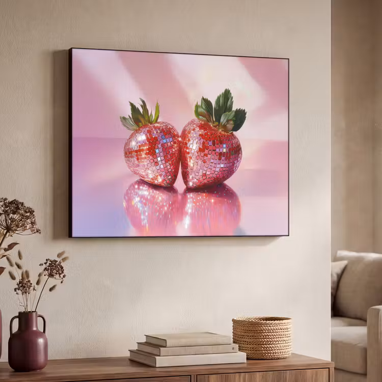 Art Frame - Disco - Fruit - Glitter - Strawberry — 4